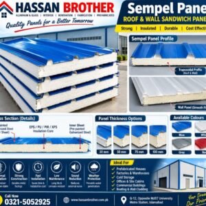 Sandwich Panels - EPS / PU / PIR / Rockwool